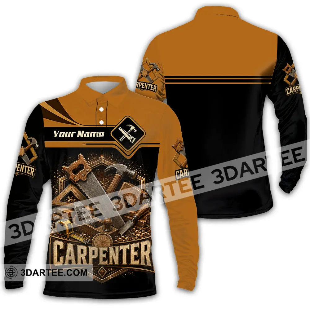 Unisex Shirt - Custom Carpenter Shirt - Long Sleeve Polo / S - T-shirt