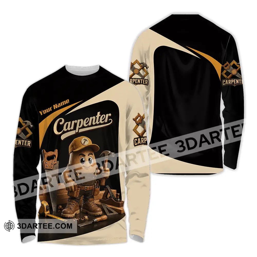 Unisex Shirt - Custom Carpenter Shirt - Long Sleeve Shirt / S - T-shirt