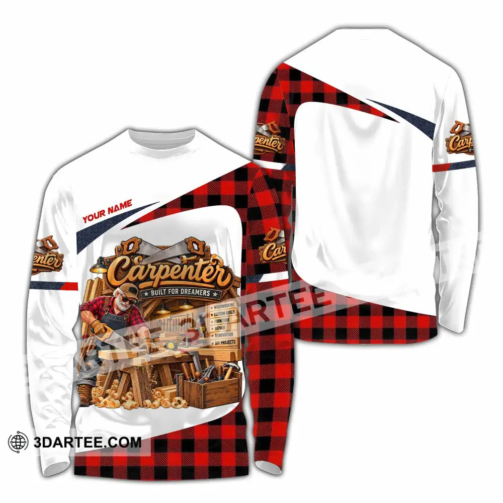 Unisex Shirt - Custom Carpenter Shirt - Long Sleeve Shirt / S - T-shirt