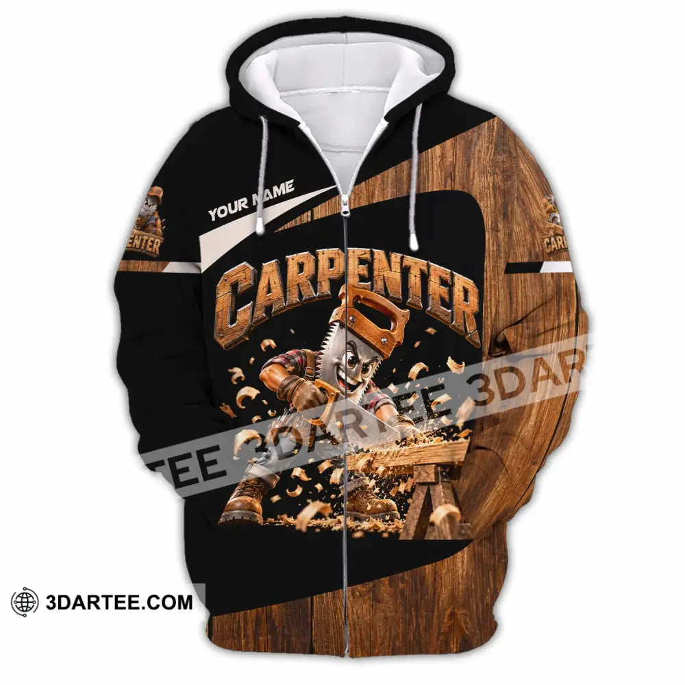 Unisex Shirt - Custom Carpenter Shirt - Zipper Hoodie / S - T-shirt