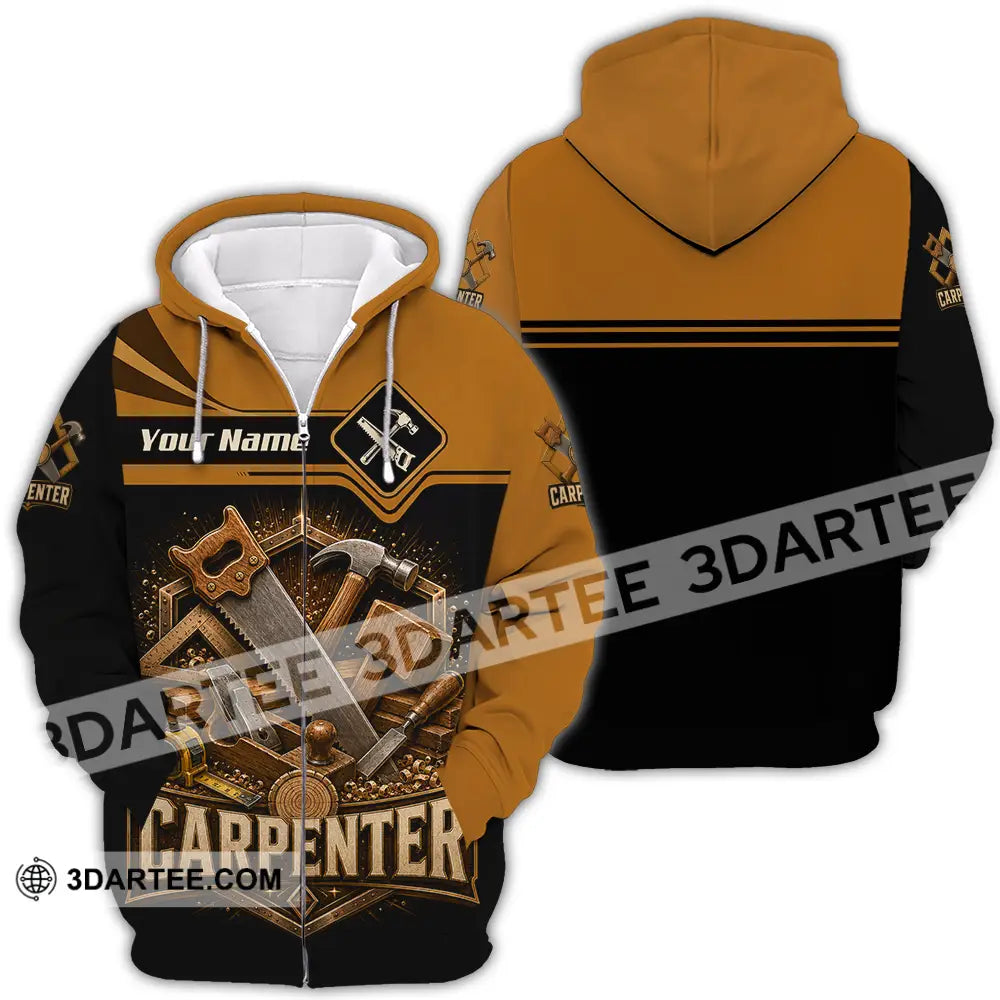 Unisex Shirt - Custom Carpenter Shirt - Zipper Hoodie / S - T-shirt