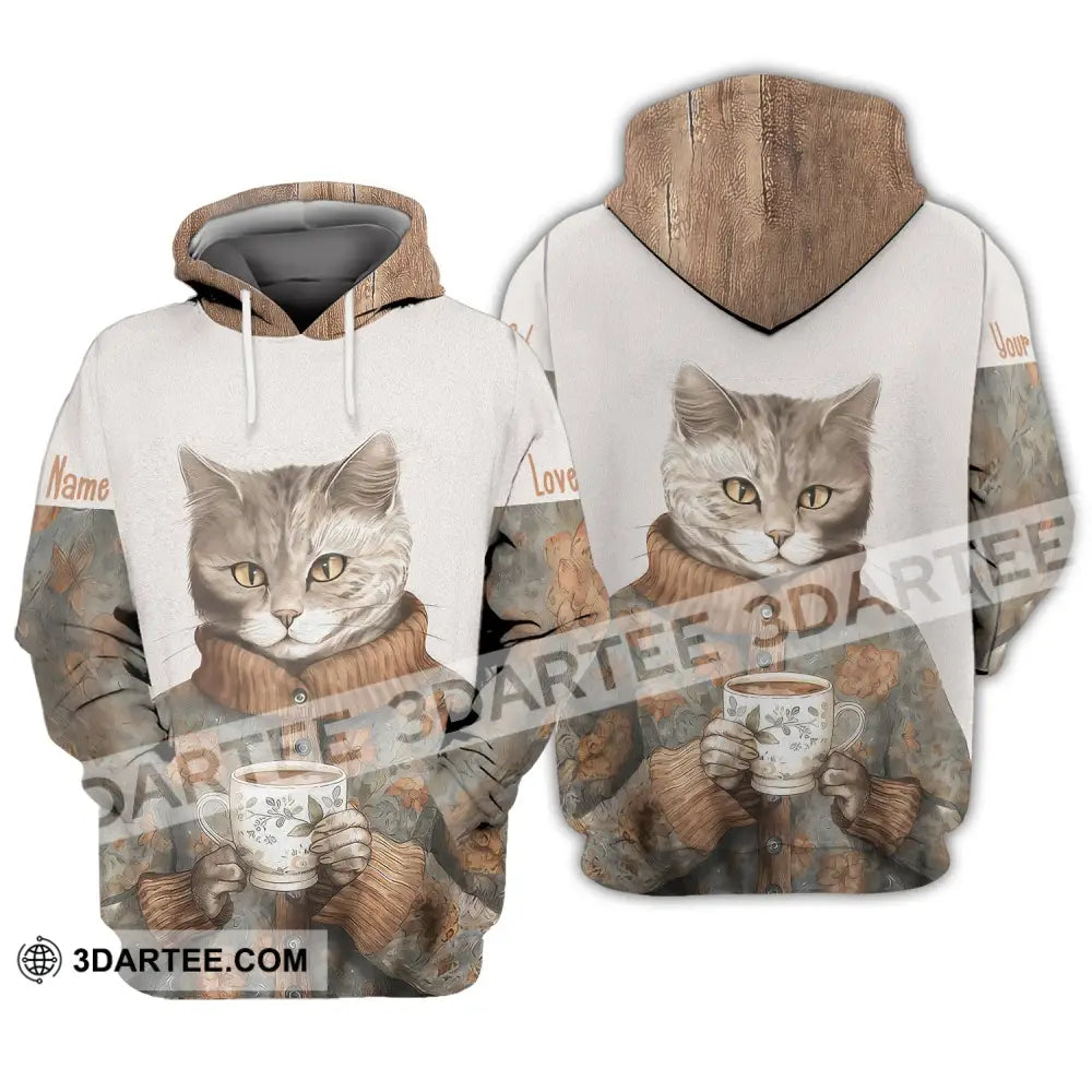 Unisex Shirt Custom Cat Lover T-Shirt For Pet Lovers Hoodie / S