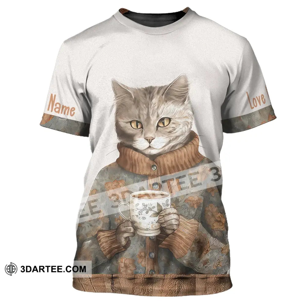 Unisex Shirt Custom Cat Lover T-Shirt For Pet Lovers / S