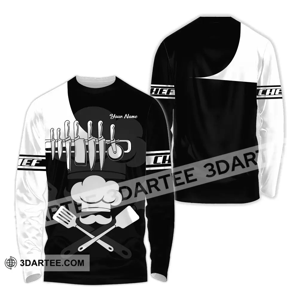 Unisex Shirt - Custom Chef 3D Shirt Long Sleeve Shirt / S T-shirt