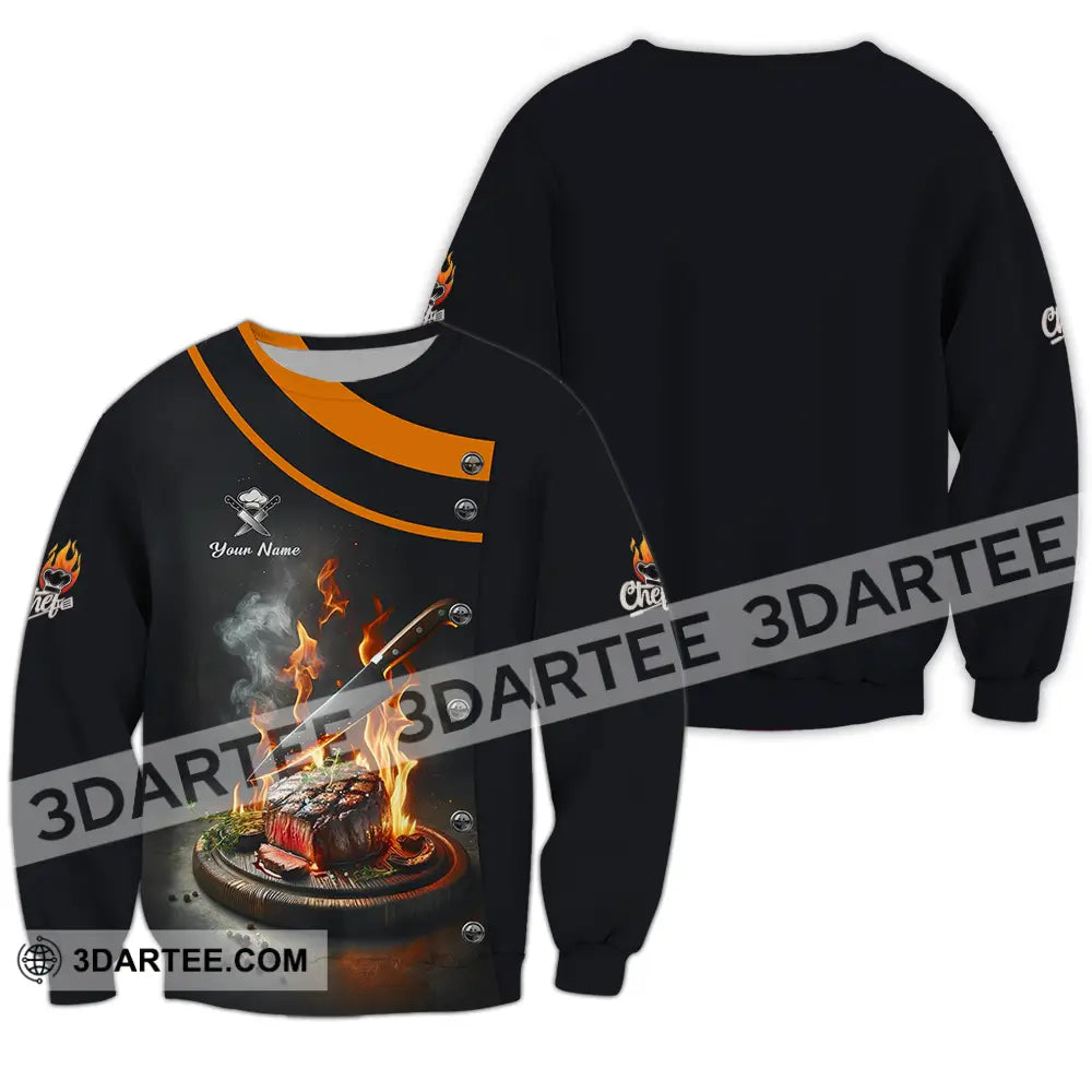 Unisex Shirt - Custom Chef 3D Shirt - Long Sleeve / S - T-shirt