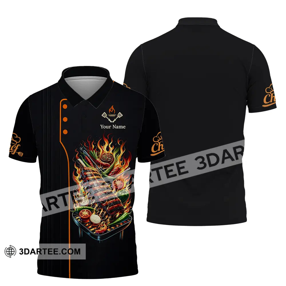 Unisex Shirt - Custom Chef 3D Shirt Polo Shirt / S T-shirt