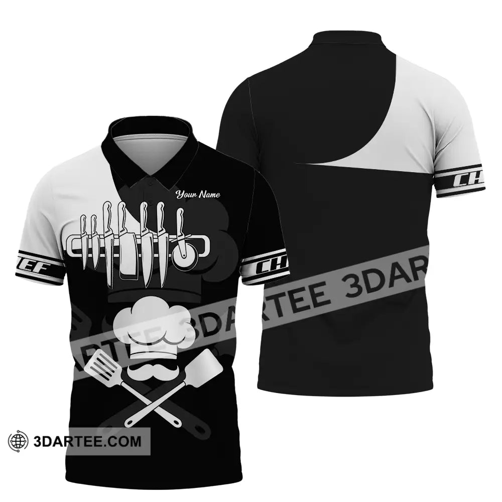 Unisex Shirt - Custom Chef 3D Shirt Polo Shirt / S T-shirt