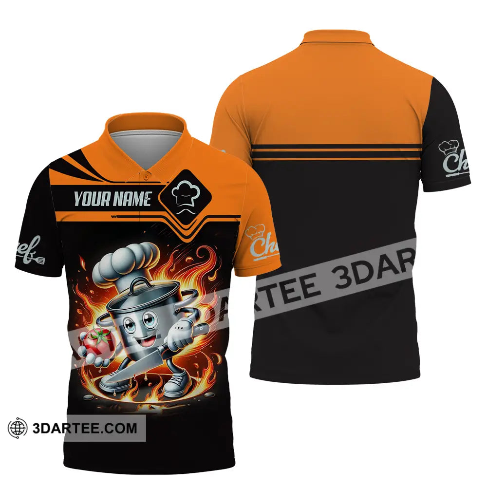 Unisex Shirt - Custom Chef 3D Shirt Polo Shirt / S T-shirt
