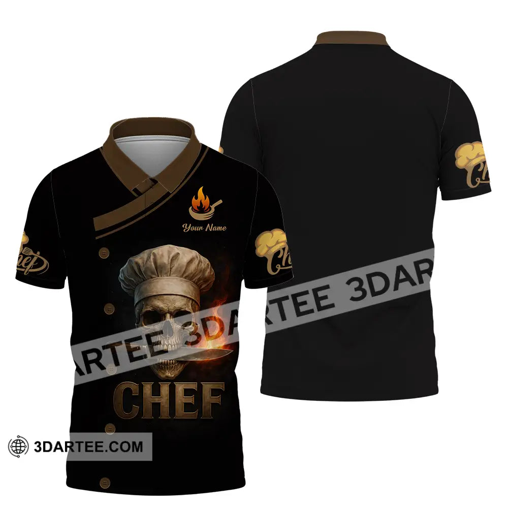 Unisex Shirt - Custom Chef 3D Shirt Polo Shirt / S T-shirt