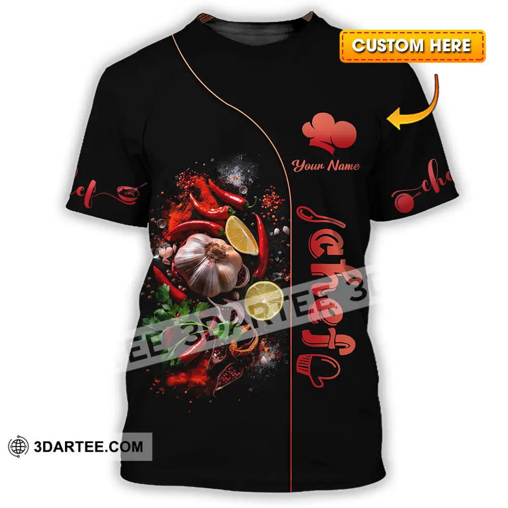 Unisex Shirt - Custom Chef 3D Shirt T-shirt