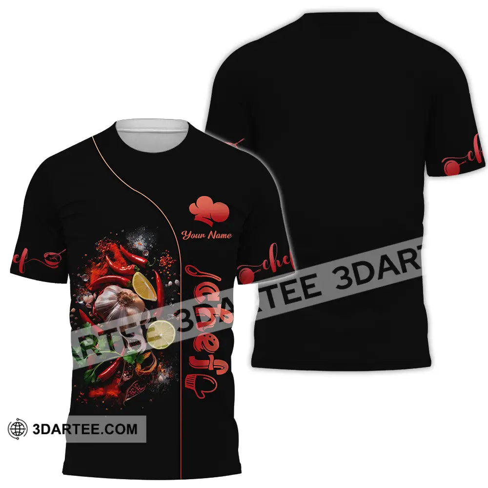 Unisex Shirt - Custom Chef 3D Shirt T-Shirt / S T-shirt