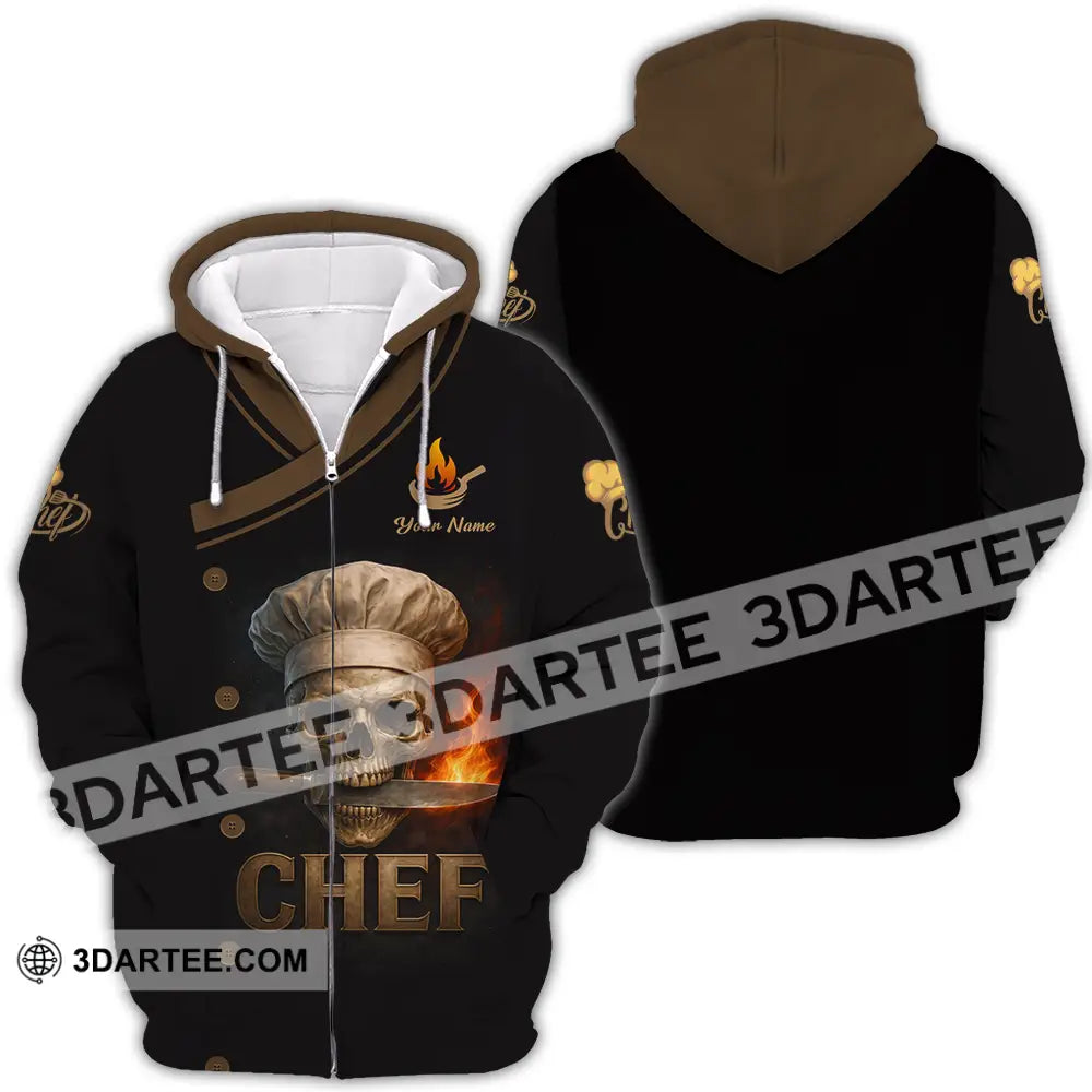 Unisex Shirt - Custom Chef 3D Shirt Zipper Hoodie / S T-shirt