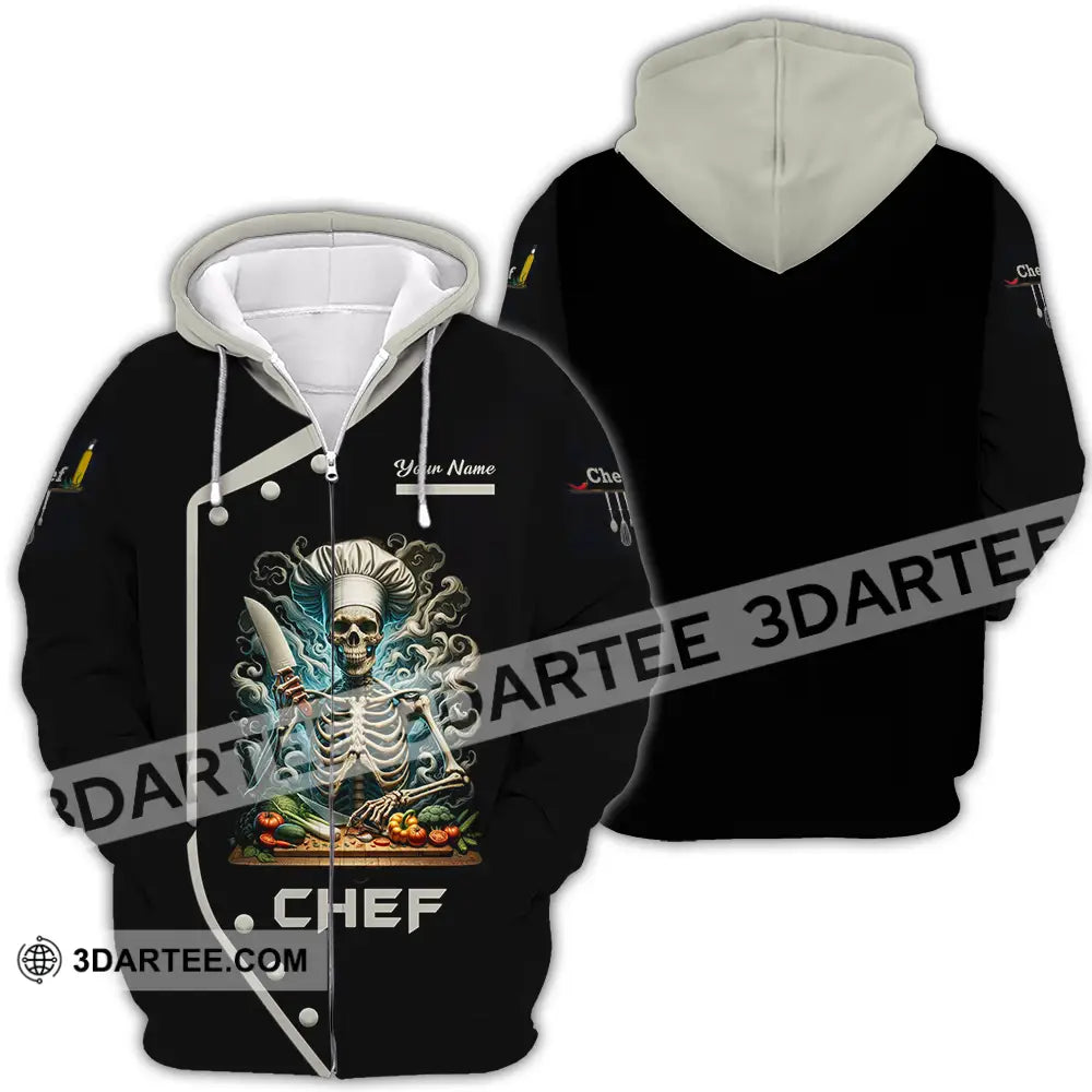Unisex Shirt - Custom Chef 3D Shirt Zipper Hoodie / S T-shirt