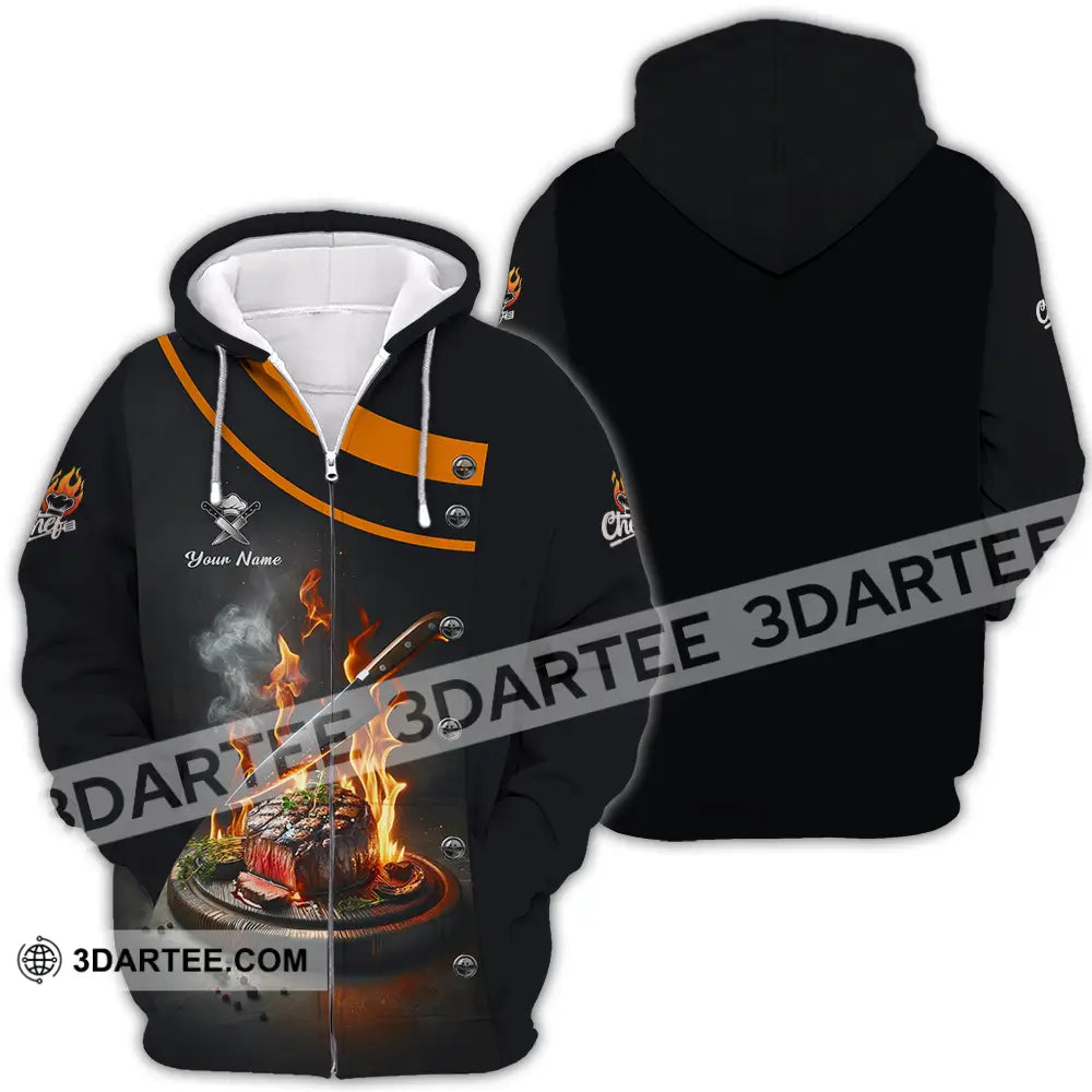 Unisex Shirt - Custom Chef 3D Shirt - Zipper Hoodie / S - T-shirt