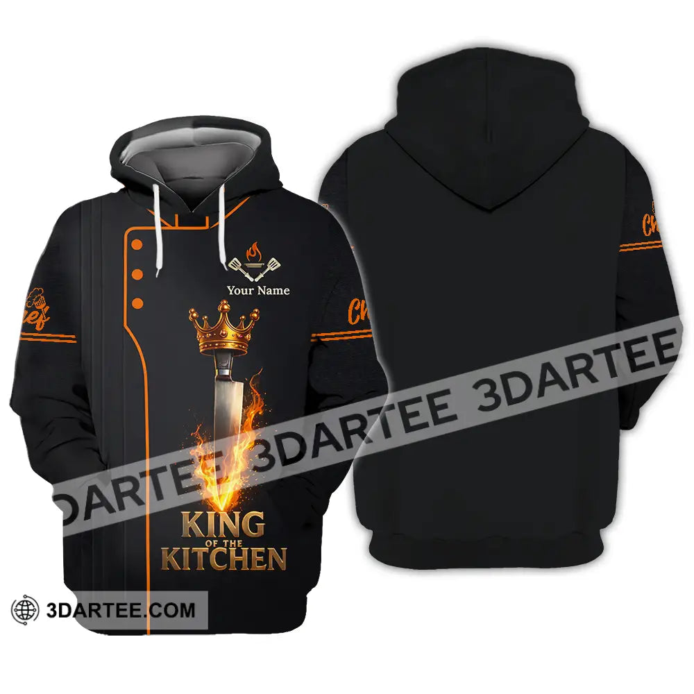 Unisex Shirt - Custom Chef King Kitchen 3D Shirt Hoodie / S T-shirt