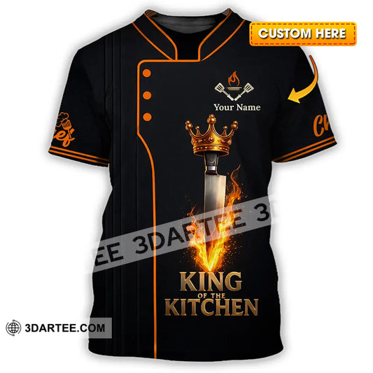 Unisex Shirt - Custom Chef King Kitchen 3D Shirt T-shirt