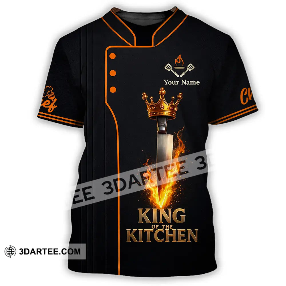 Unisex Shirt - Custom Chef King Kitchen 3D Shirt T-Shirt / S T-shirt