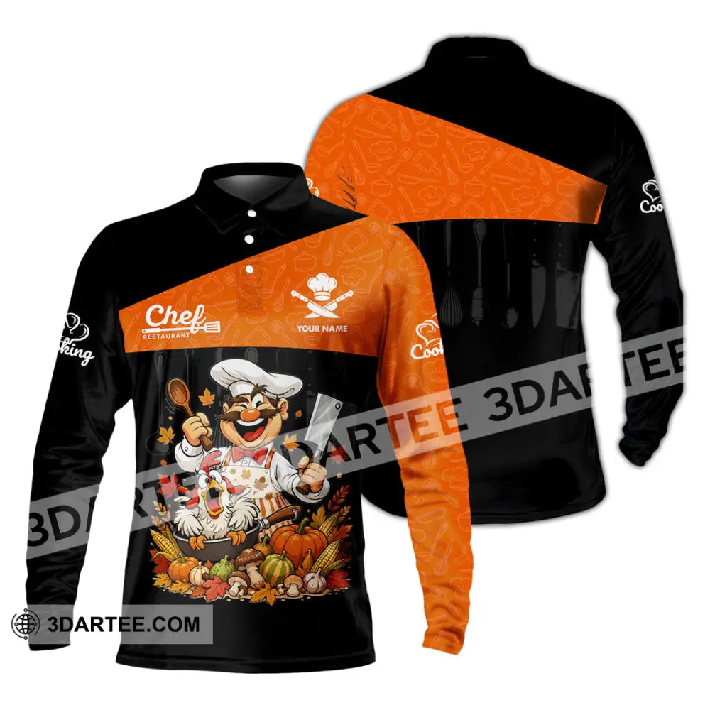 Unisex Shirt - Custom Chef Shirt - Long Sleeve Polo / S - T-shirt