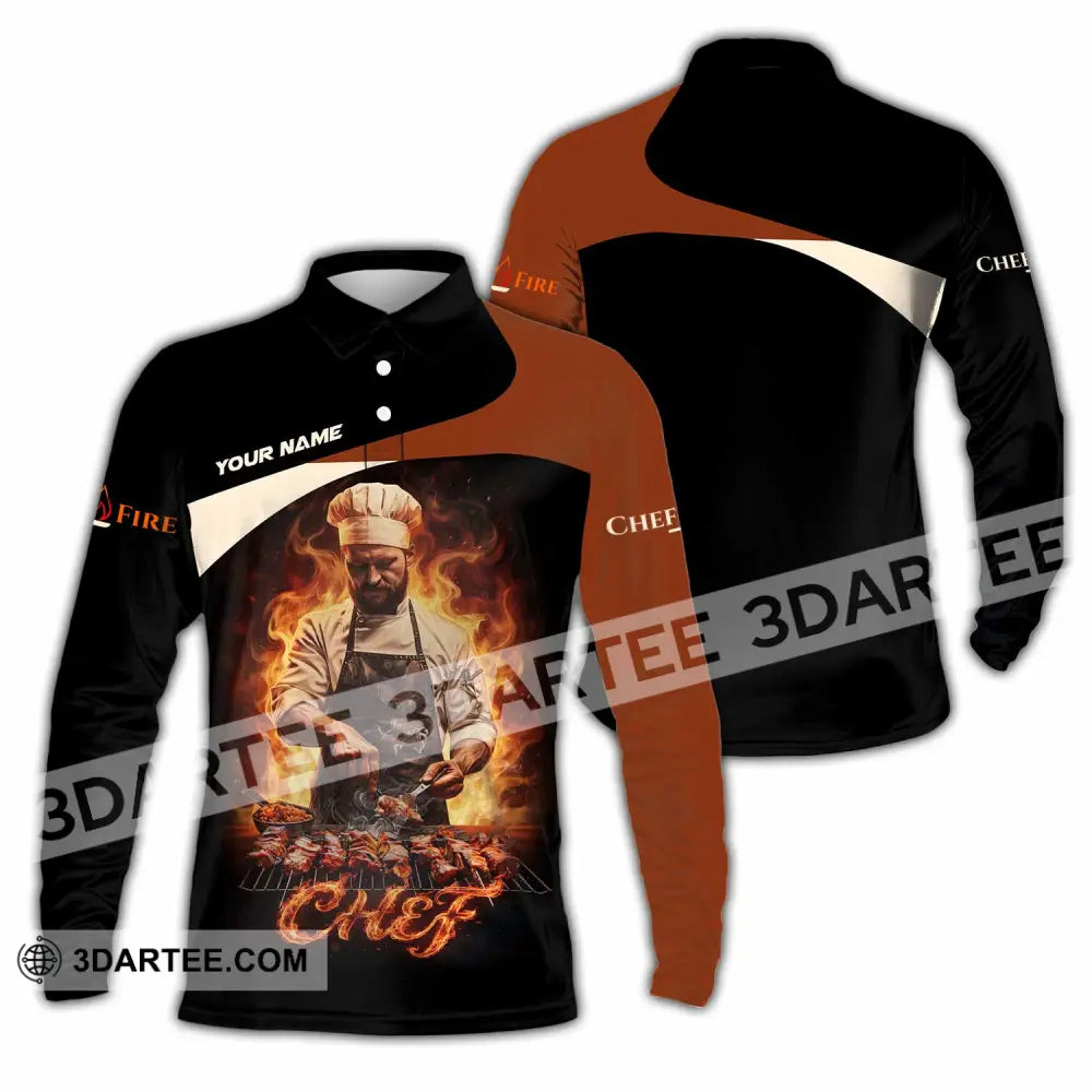 Unisex Shirt - Custom Chef Shirt - Long Sleeve Polo / S - T-shirt