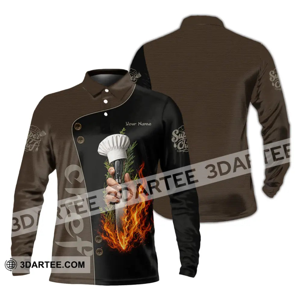 Unisex Shirt - Custom Chef Shirt - Long Sleeve Polo / S - T-shirt