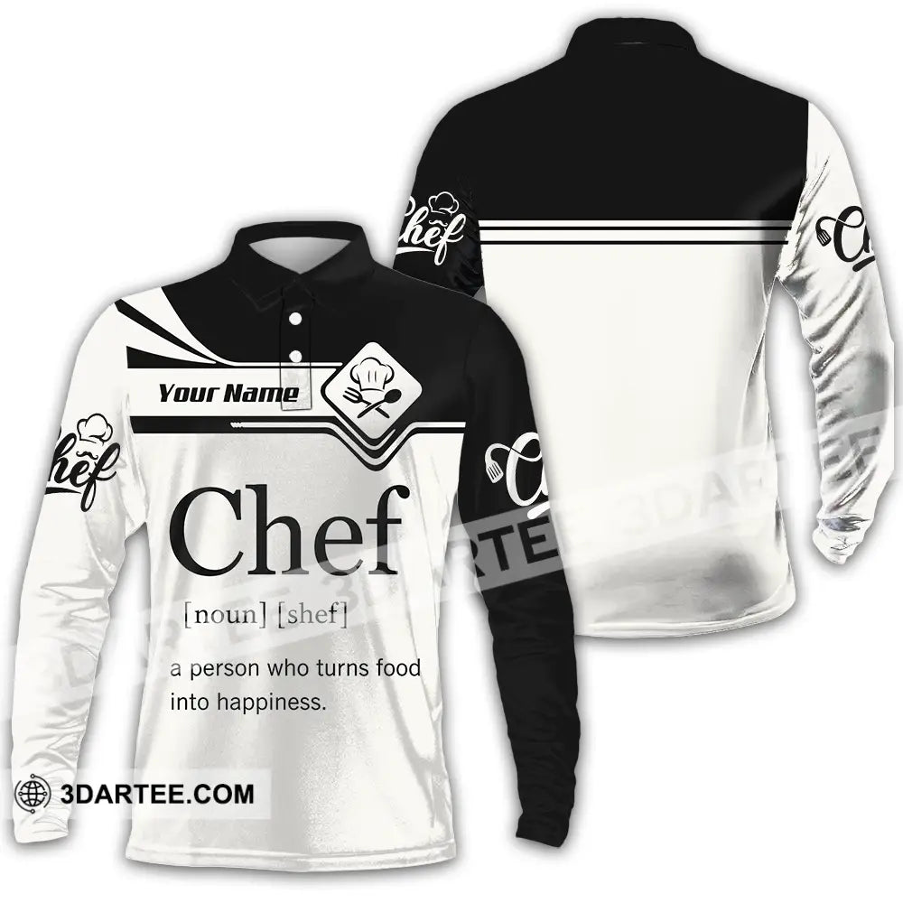 Unisex Shirt - Custom Chef Shirt - Long Sleeve Polo / S - T-shirt