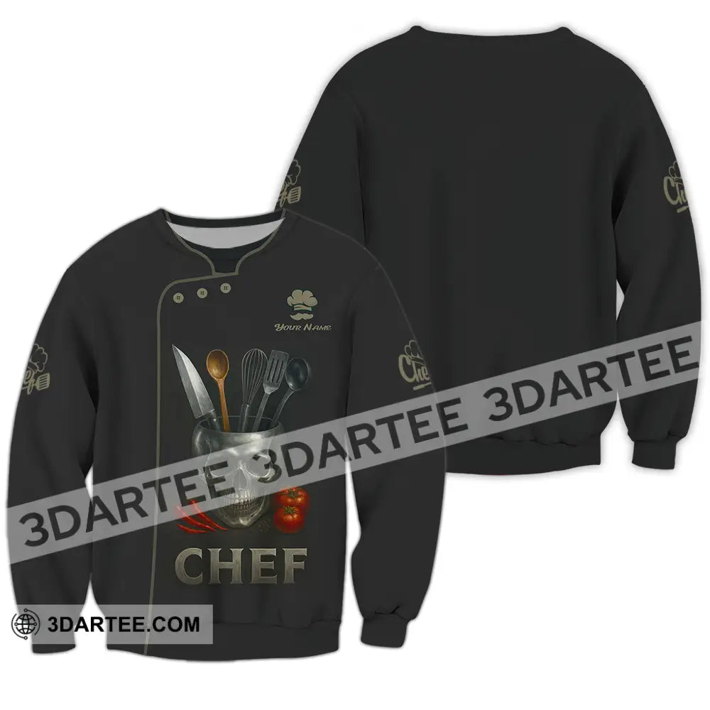 Unisex Shirt Custom Chef Shirt Long Sleeve / S T shirt
