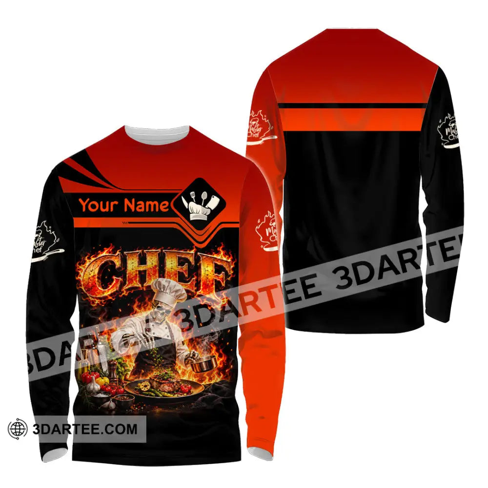 Unisex Shirt - Custom Chef Shirt - Long Sleeve Shirt / S - T-shirt