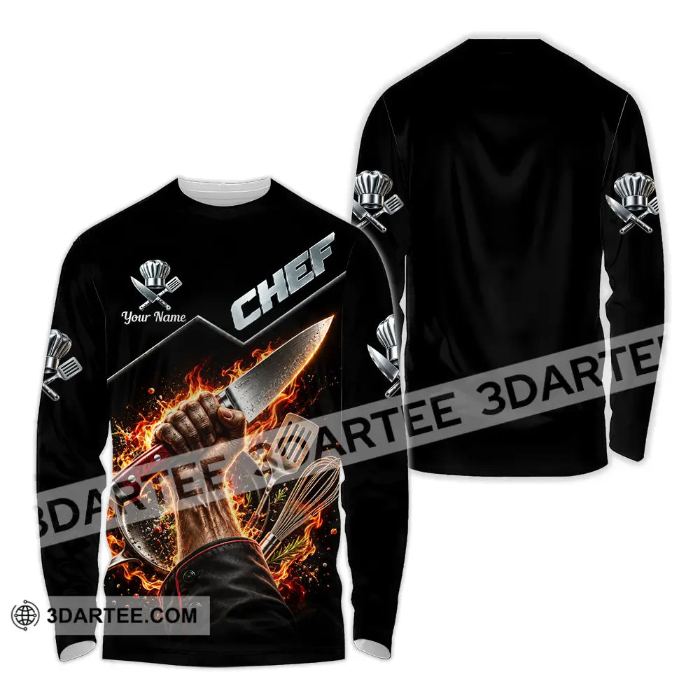 Unisex Shirt - Custom Chef Shirt - Long Sleeve Shirt / S - T-shirt
