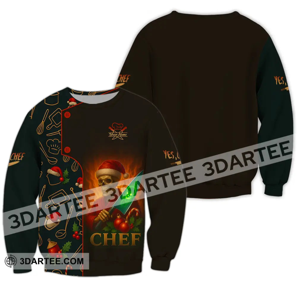 Unisex Shirt - Custom Chef Shirt Long Sleeve / S T-shirt