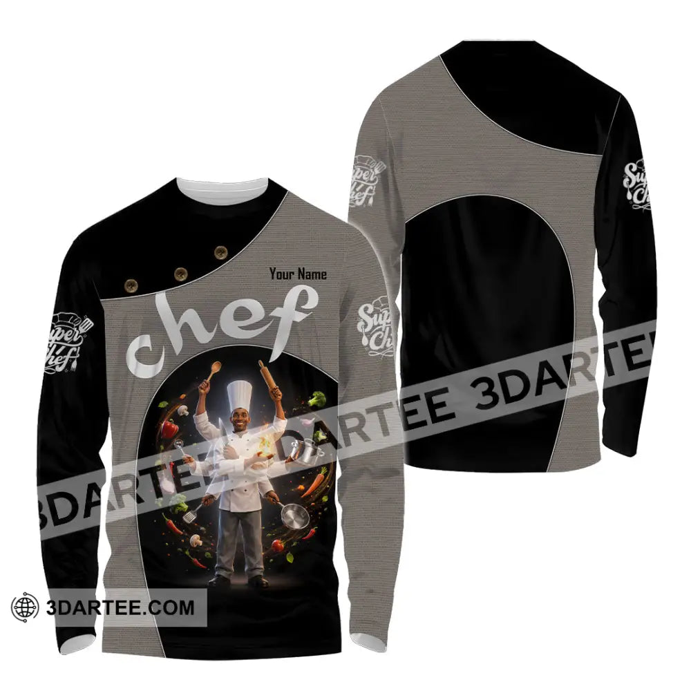 Unisex Shirt - Custom Chef Shirt - Long Sleeve Shirt / S - T-shirt