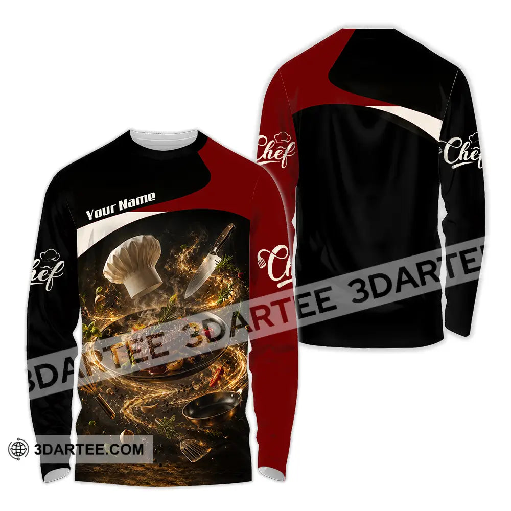 Unisex Shirt - Custom Chef Shirt - Long Sleeve Shirt / S - T-shirt