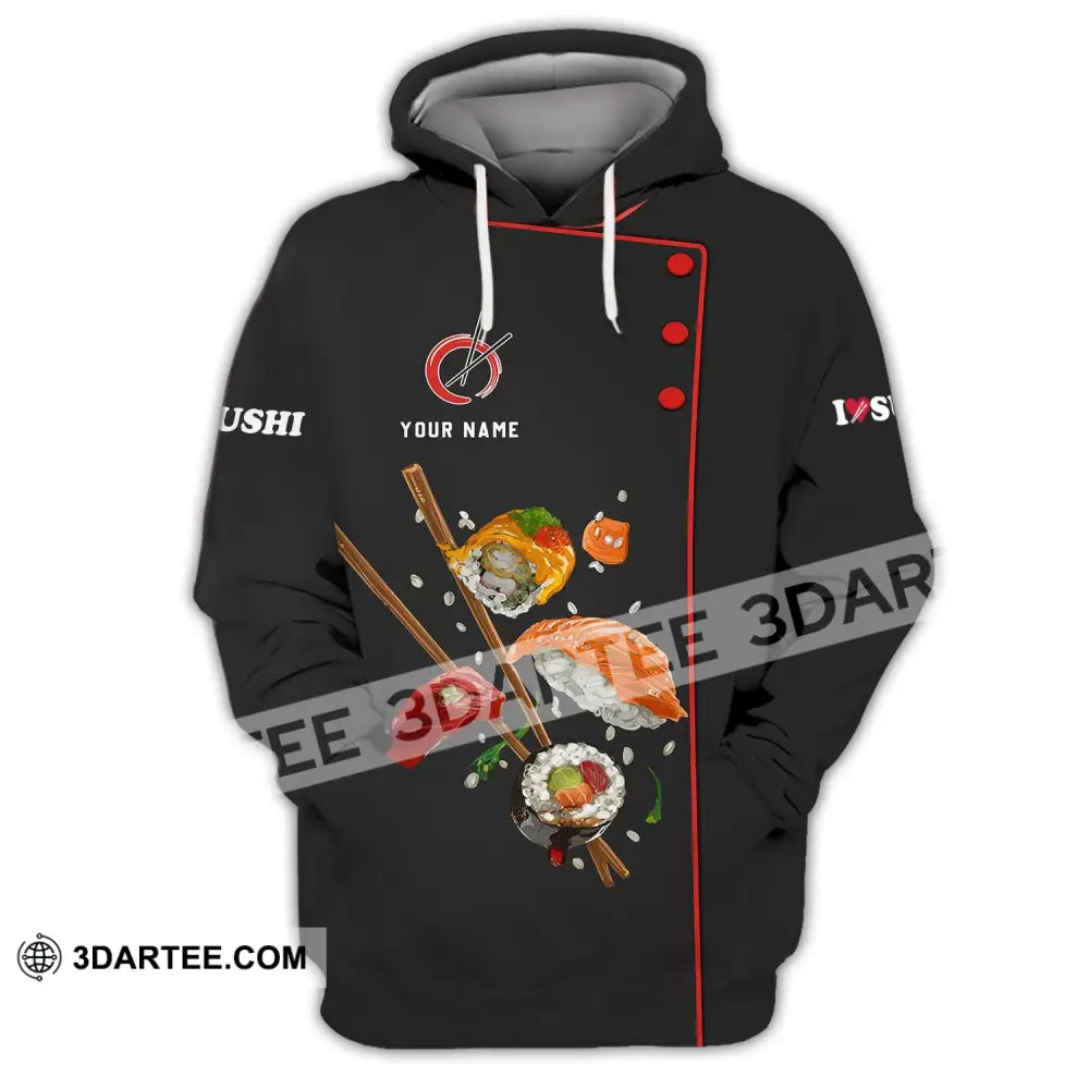 Unisex Shirt - Custom Chef Name Gift For Japan Kitchen Lover Hoodie / S T-Shirt