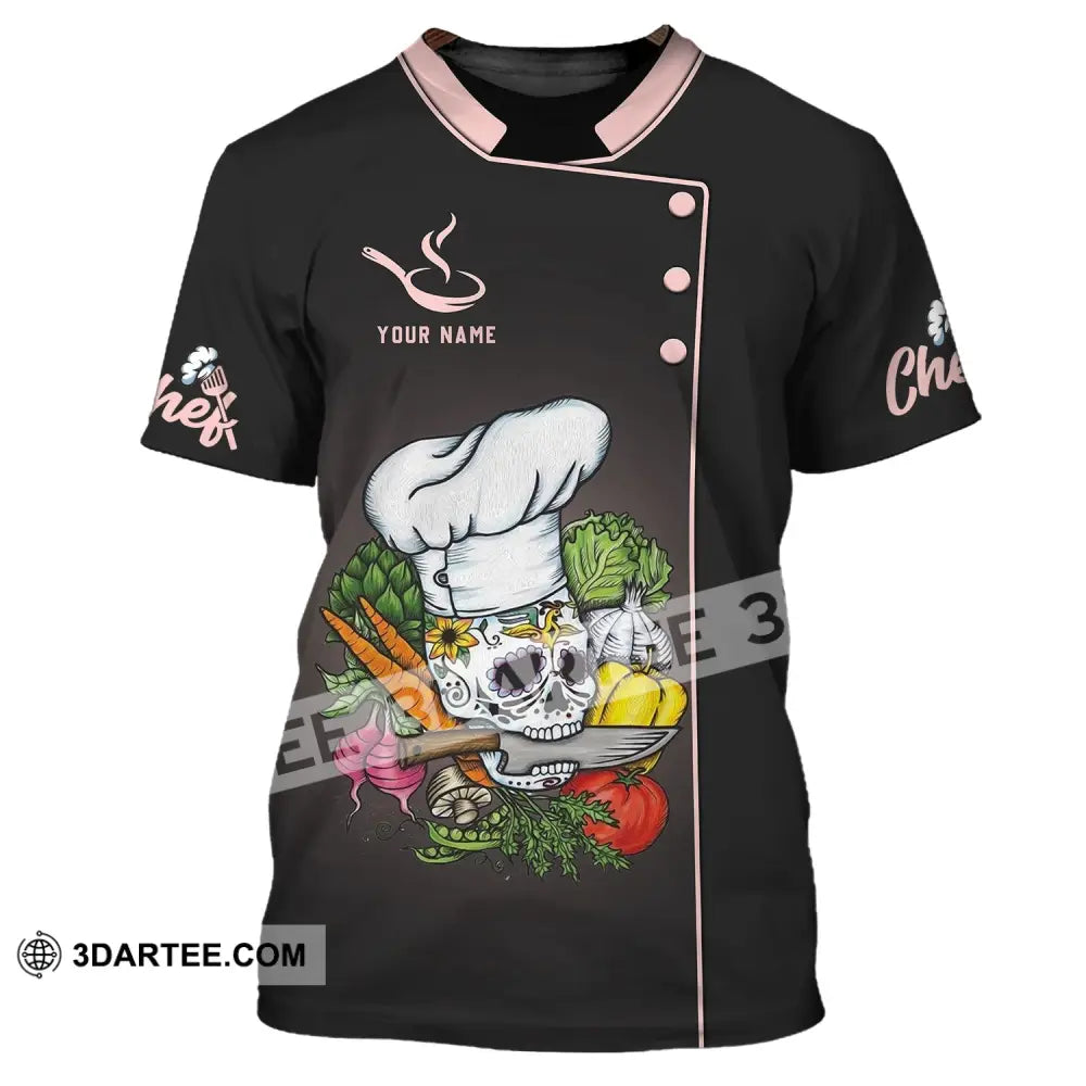 Unisex Shirt - Custom Chef Name Gift For Kitchen Lover Bone T-Shirt / S T-Shirt