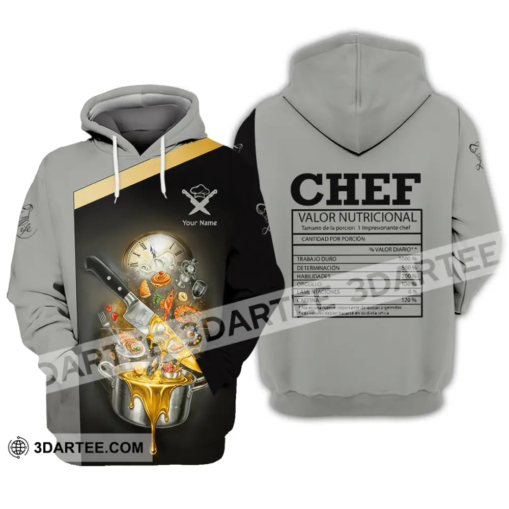 Unisex Shirt - Custom Chef Valor Nutricional Shirt Hoodie / S T-shirt