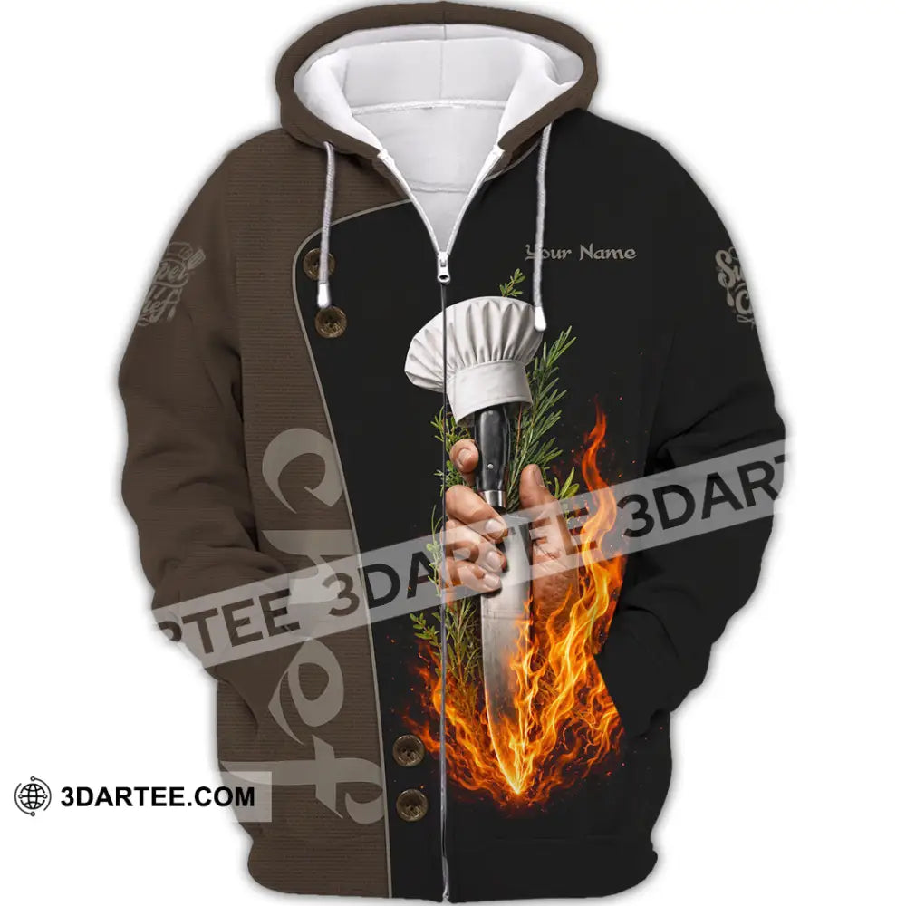 Unisex Shirt - Custom Chef Shirt - Zipper Hoodie / S - T-shirt
