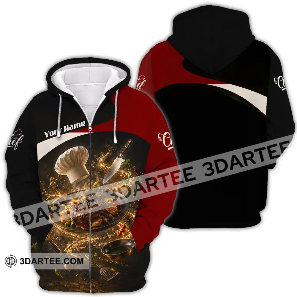Unisex Shirt - Custom Chef Shirt - Zipper Hoodie / S - T-shirt