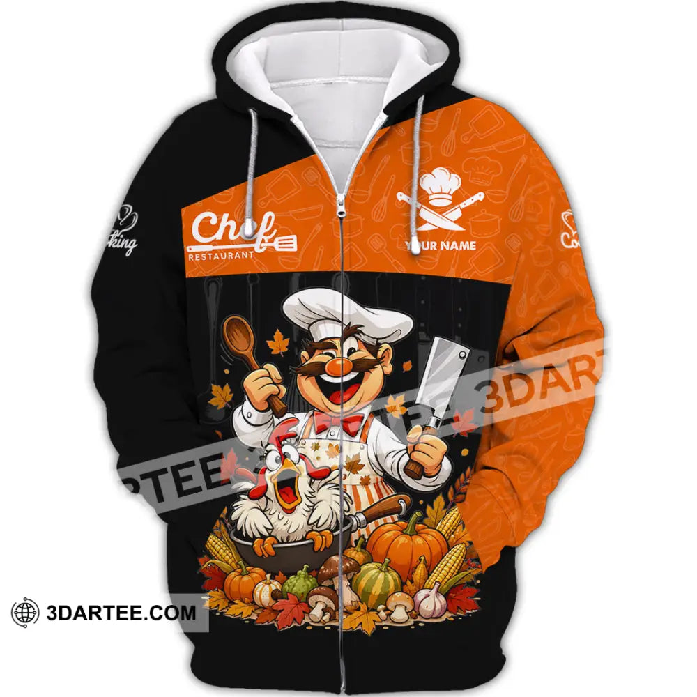 Unisex Shirt - Custom Chef Shirt - Zipper Hoodie / S - T-shirt