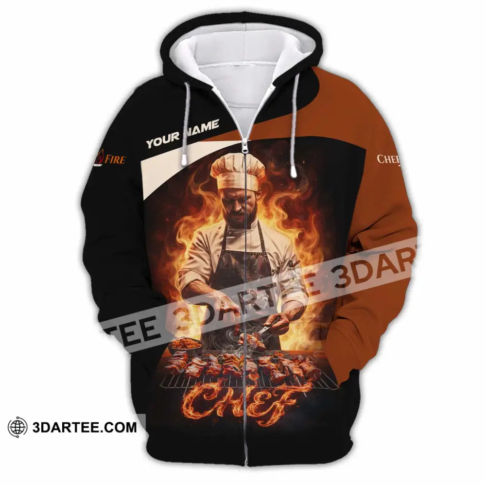 Unisex Shirt - Custom Chef Shirt - Zipper Hoodie / S - T-shirt