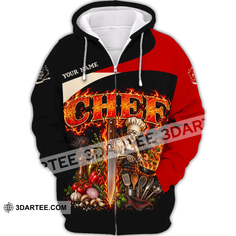 Unisex Shirt - Custom Chef Shirt - Zipper Hoodie / S - T-shirt