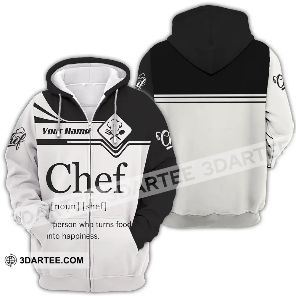 Unisex Shirt - Custom Chef Shirt - Zipper Hoodie / S - T-shirt