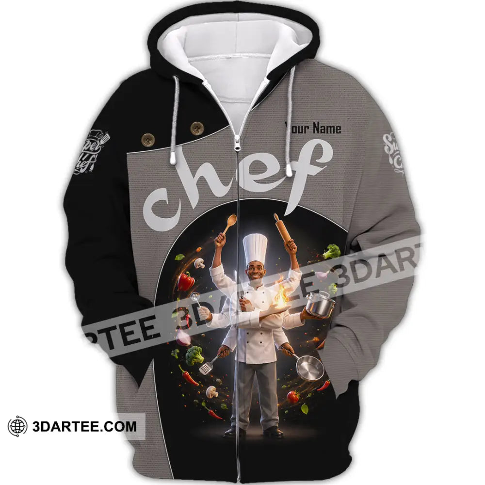Unisex Shirt - Custom Chef Shirt - Zipper Hoodie / S - T-shirt