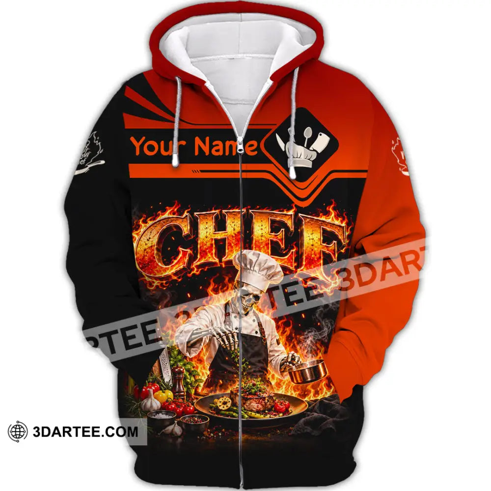 Unisex Shirt - Custom Chef Shirt - Zipper Hoodie / S - T-shirt