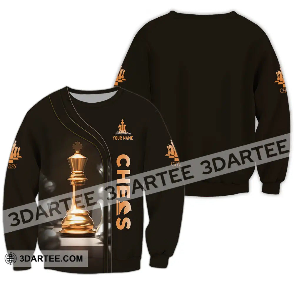 Unisex Shirt - Custom Chess 3D Shirt Long Sleeve / S T-shirt