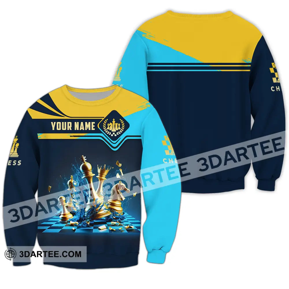 Unisex Shirt - Custom Chess 3D Shirt Long Sleeve / S T-shirt