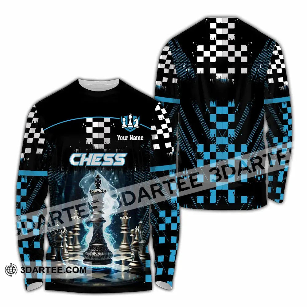 Unisex Shirt - Custom Chess 3D Shirt Long Sleeve Shirt / S T-shirt