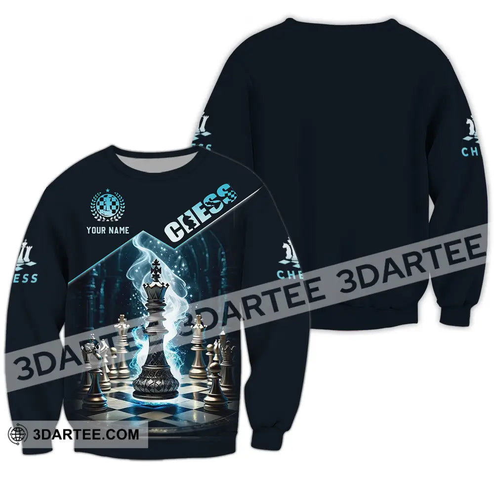 Unisex Shirt - Custom Chess 3D Shirt Long Sleeve / S T-shirt