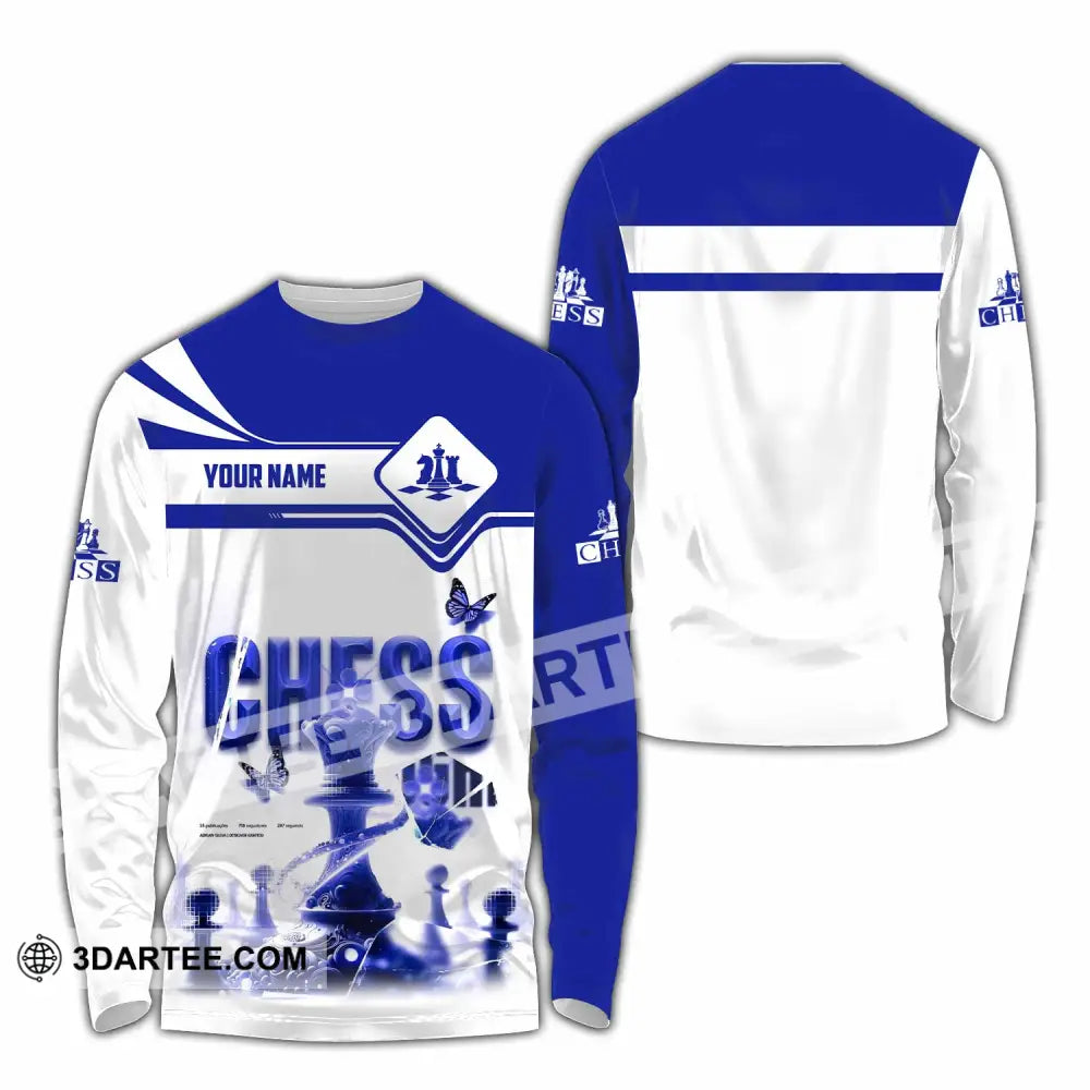 Unisex Shirt - Custom Chess 3D Shirt Long Sleeve Shirt / S T-shirt