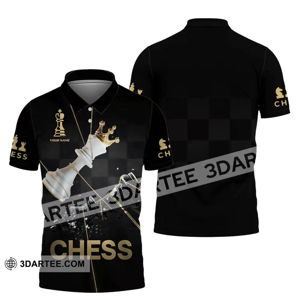Unisex Shirt - Custom Chess 3D Shirt - Polo Shirt / S - T-shirt