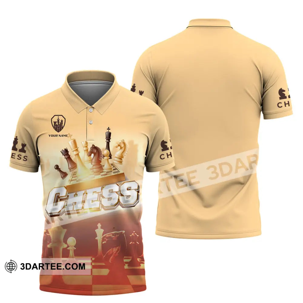 Unisex Shirt - Custom Chess 3D Shirt - Polo Shirt / S - T-shirt
