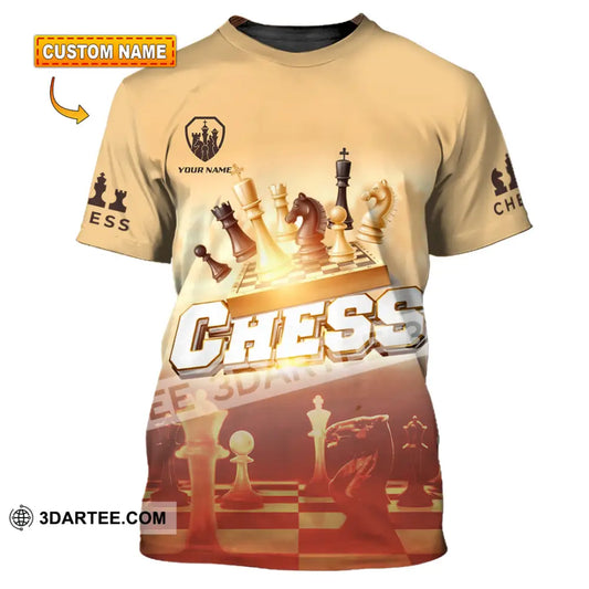Unisex Shirt - Custom Chess 3D Shirt - T-shirt